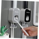  Toothbrush Holders for Bathrooms with Toothpaste Dispenser - Easy to Install, 