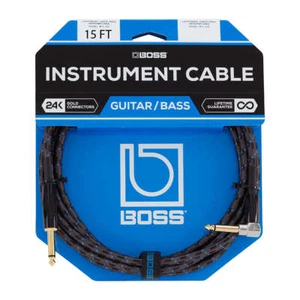 Cable de instrumento Boss BIC-15A 15' enchufe recto al ángulo - Imagen 1 de 1