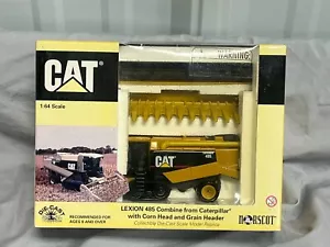 CAT Caterpillar LEXION 485 Combine with Corn and Grain Head 1:64 NIB faded box - Picture 1 of 8