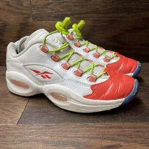Reebok Question Low Allen Iverson Size 5 mens/6.5 women White Orange Ice Fy2344 - Picture 1 of 15