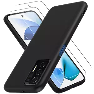 CBUS Flex-Gel Case + 2X Glass Screen Protector for BLU F91 5G (Matte Black) - Picture 1 of 7