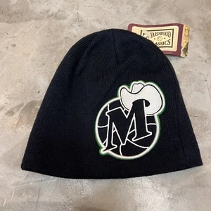 NBA Dallas Maveriecks Años 80 LOGOTIPO Tejido Gorro Sombrero Madera Dura Clásicos Azul NUEVO CON ETIQUETAS - Imagen 1 de 2