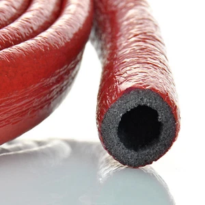 10m Rohrisolierung ROT Isolierschlauch 4mm-6mm x 15,18,22,28,35 PEX Rohrschutz - Bild 1 von 5