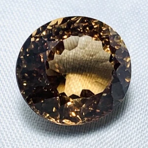 Echter Grosser Ovaler Imperial Topas Orange 12.43ct 14x12.8mm - Bild 1 von 5