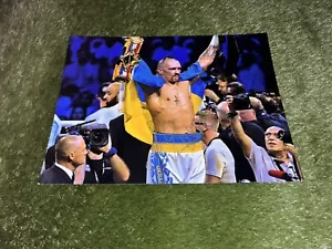 OLEKSANDR USYK WORLD HEAVYWEIGHT CHAMP GENUINE HAND SIGNED AUTHENTIC COA 16x12 - Picture 1 of 2