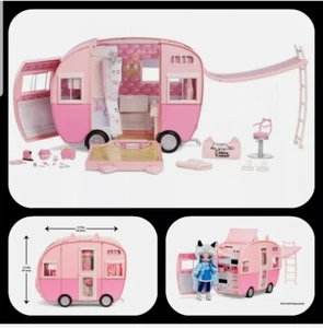Spielzeugauto Fahrzeug Puppe Spielset für Modepuppen mit Katzenohren und Schwanz, 3' - Bild 1 von 7