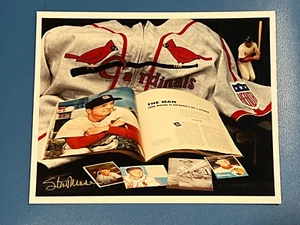 Stan Musial Autographed Hand Signed 8x10 Photo St. Louis Cardinals Collage HOF - Picture 1 of 2