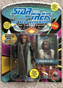 STAR TREK TNG KLINGON WARRIOR WORF Action Figure Playmate 1993 NOC. “33” - Picture 1 of 12