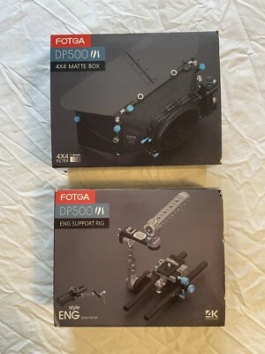 Fotga DP500 III Camera Cage DSLR Cinema Rail System 15mm W/ Swing Away Matte Box - Image 1 of 4