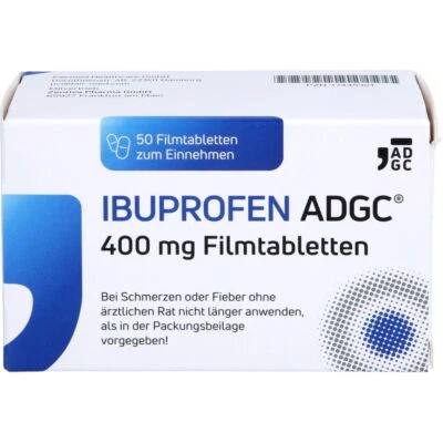 IBUPROFEN ADGC 400 mg Filmtabletten 50 St PZN17445321 - Bild 1 von 4