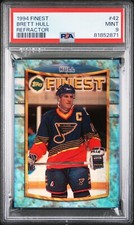 Brett Hull 1994-95 Topps Finest - Refractor #42 - PSA 9 MINT LOW POP