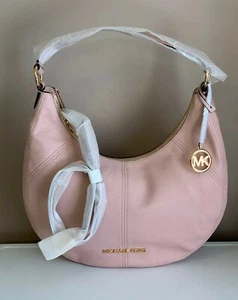 Michael Kors Bedford Crescent Leather Large Convertible Shoulder Bag Blossom NWT - Picture 1 of 11