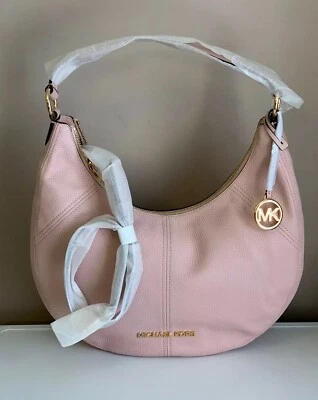 Michael Kors Bedford Crescent Leather Large Convertible Shoulder Bag Blossom NWT - Image 1 of 4