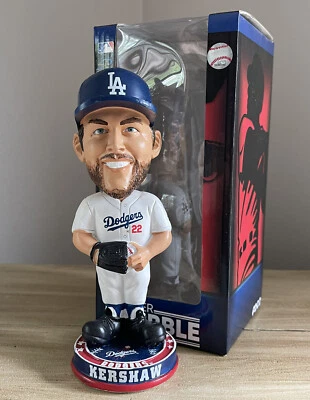 Lanzador CLAYTON KERSHAW Los Angeles Dodgers MLB Knucklehead Bobblehead #/144 Nuevo en caja Foto 1 de 2