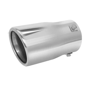 Tubo de escape punta silenciador coche, efecto cromo acero inoxidable, ajuste 2-2,75 pulgadas ⌀ - Imagen 1 de 6