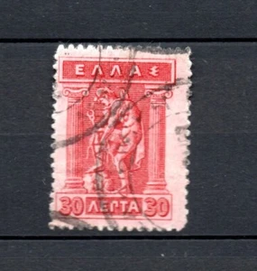 Grecia ocupación de Turquía 1911 antiguo sello rojo sobreimpreso (Michel 28 I) usado - Imagen 1 de 2