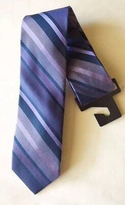 Corbata de seda estrecha a rayas múltiples Express para hombre nueva $49 Foto 1 de 4