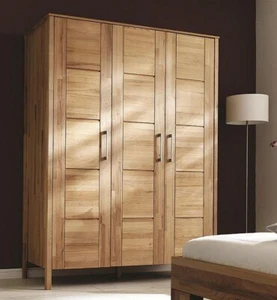 Massivholz Kleiderschrank 3tür Kernbuche geölt Schlafzimmer Garderoben Schrank - Bild 1 von 10