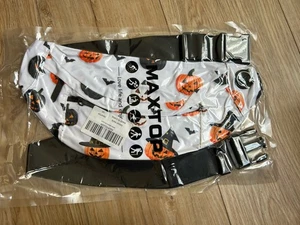 Max Top Große Halloween Umhängetasche Bauchtasche Weiß Kürbis Print Neu - Bild 1 von 4