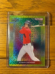 2023 Leaf Vivid - Roman Anthony RC "MOJO" - Yellow #ed 2/10 - Red Sox SSP 🔥 - Picture 1 of 2
