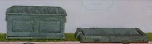 Assorted Tombstones L25a O Scale Langley Models Kit 1/43 Scenery - Picture 1 of 3