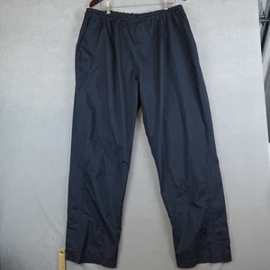 DryJoys by FootJoy schwarze Hose Herren XL schwarz Wind Regen Reißverschluss Druckknopf Beine Taschen - Bild 1 von 11