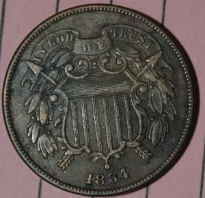 1864 2 Cent Piece {{{{C615 - Picture 1 of 3