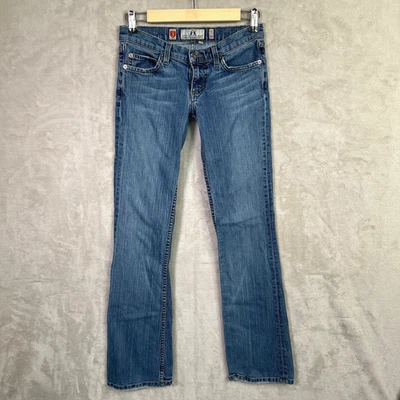 OG Vintage Juicy Couture Jeans donna 26 bootcut jeans vita bassa made in USA Y2K - Immagine 1 di 4