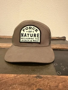 Force Of Nature Snapback Trucker Hat Green One Size Mesh Back Outdoor - Picture 1 of 3