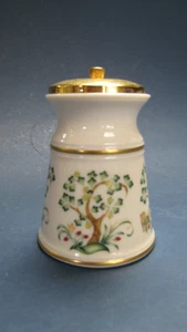 Salero vintage LENOX con diseños de árboles y flores y oro 24K en muy buena condición - Imagen 1 de 9