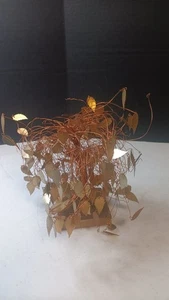 Mid Century Modern Golddraht & Blätter Kinetischer Baum - Bild 1 von 5
