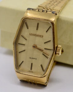 Vintage 80er Jahre Damen Longines Quarz Armbanduhr, vergoldet Q168 - zum Herrichten - Bild 1 von 10