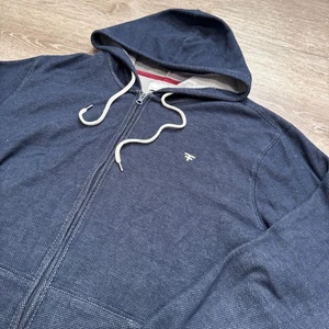 Five Four Hoodie Mens 2XL Blue Full Zip Drawstring Cotton Blend Sweatshirt Adult - Picture 1 of 10