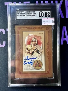 2023 Topps Allen & Ginter Captain Sandy Yawn Framed Mini Auto SGC 10 Rare Card - Bild 1 von 1