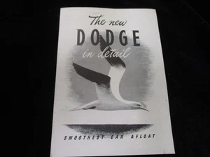 1942 Vintage Dodge Owners Manual Guide Operating And Maintenance Booklet - Picture 1 of 2