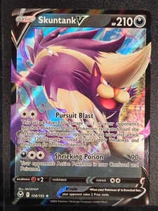 Skuntank V #108 Pokemon Silver Tempest - Picture 1 of 2