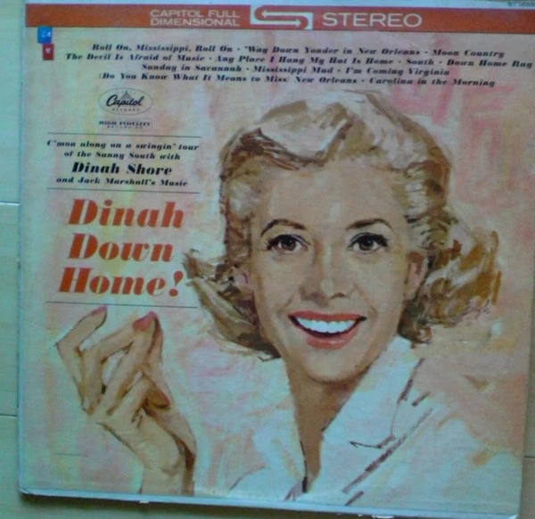 Dinah Shore - Dinah, Down Home (LP, Album) (Very Good Plus (VG+)) - Image 1 of 1