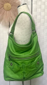Borsa a tracolla grande MARC JACOBS collezione Blake in pelle verde lime full zip - Foto 1 di 20