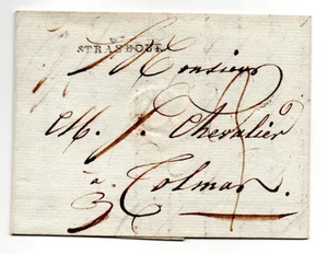 FRANKREICH - Vorphila, Brief 67 Strasbourg 1812 nach Colmar, Elsass - Picture 1 of 5
