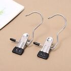 1/16Pcs Metal Coat Hangers Single Clip With Hanging Hook Display Clips For Shoes