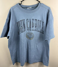 John Carroll University Blue Streaks TShirt XL Vintage 90s Gear For Sports Faded