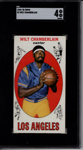 1969-70 Topps #1 Wilt Chamberlain Topps Rookie SGC 4 VG-EX Los Angeles Lakers