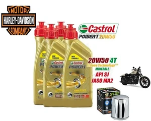 Kit/tagliando Harley/Davidson 883/Sportster/Softail Castrol 20W50 filtro olio - Bild 1 von 3