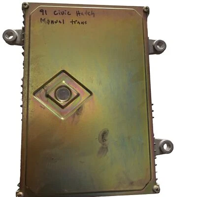 1990-1991 HONDA CIVIC M/T OBD0 ECU ECM MÓDULO DE CONTROLE DO MOTOR 37820-PM9-A01 - Imagem 1 de 4