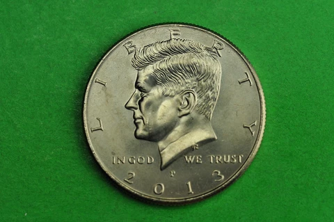 2013-P  BU Mint State Kennedy US Half Dollar Coin Cover