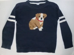 Janie and Jack Boys' 100% Cotton Dog Sweater Size 5 Adorable! - Picture 1 of 7