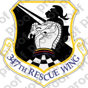 Aufkleber USAF 347th Rescue Wing A - Bild 1 von 1