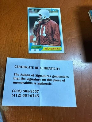 1981 Topps #96 - Neil O'Donoghue - On Card Autograph Auto Signed St Louis Cards - Image 1 of 3