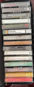 15 Cassette Tapes In Case, Mostly Rock - Imagen 1 de 6
