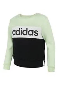adidas Big Girls Colorblocked Fleece Sweatshirt LARGE (14 ) NEW - Picture 1 of 2